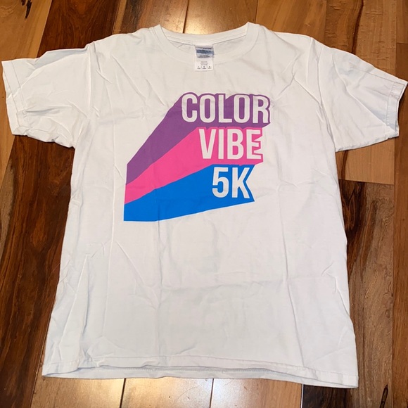 VINTAGE: COLOR VIBE 5K~ 100% COTTON TSHIRT - Picture 1 of 3
